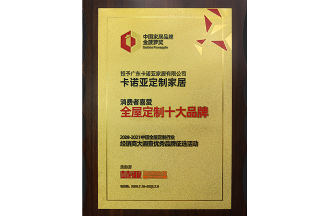 卡诺亚喜获“消费者喜爱体育app十大品牌”